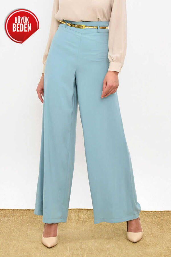 0125-1 Large Size Trousers Skirt Mint - 1