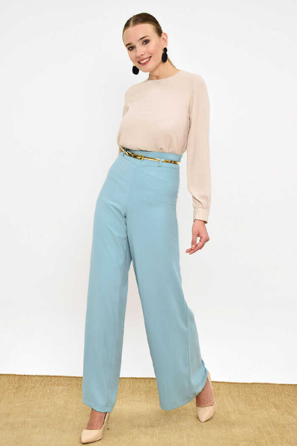 0125-1 Large Size Trousers Skirt Mint - 2