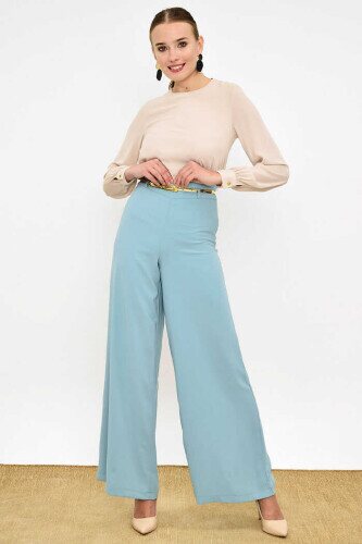 0125-1 Large Size Trousers Skirt Mint - 3