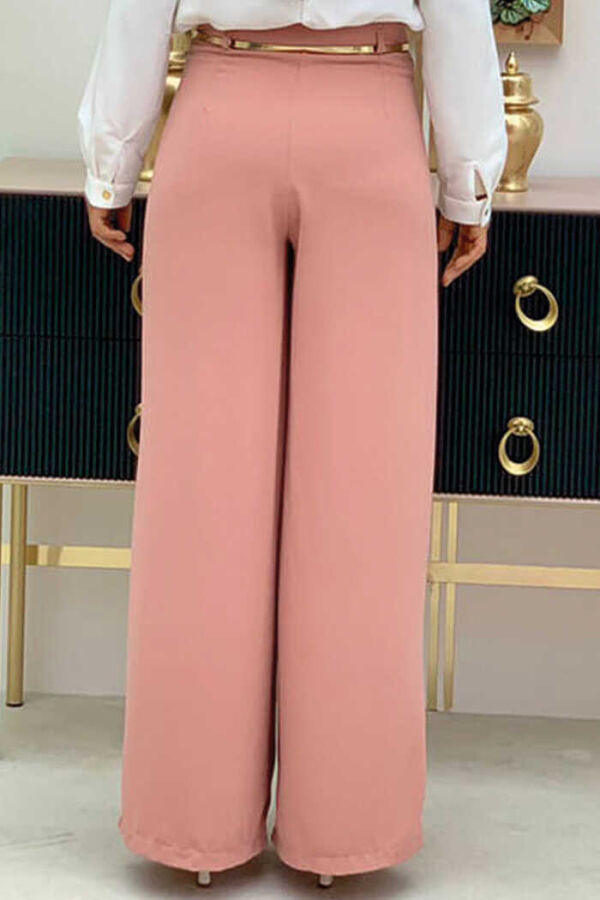 0125-1 Large Size Trousers Skirt Salmon - 2