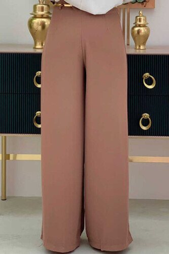 0125-1 Large Size Trousers Skirt Tan - 2