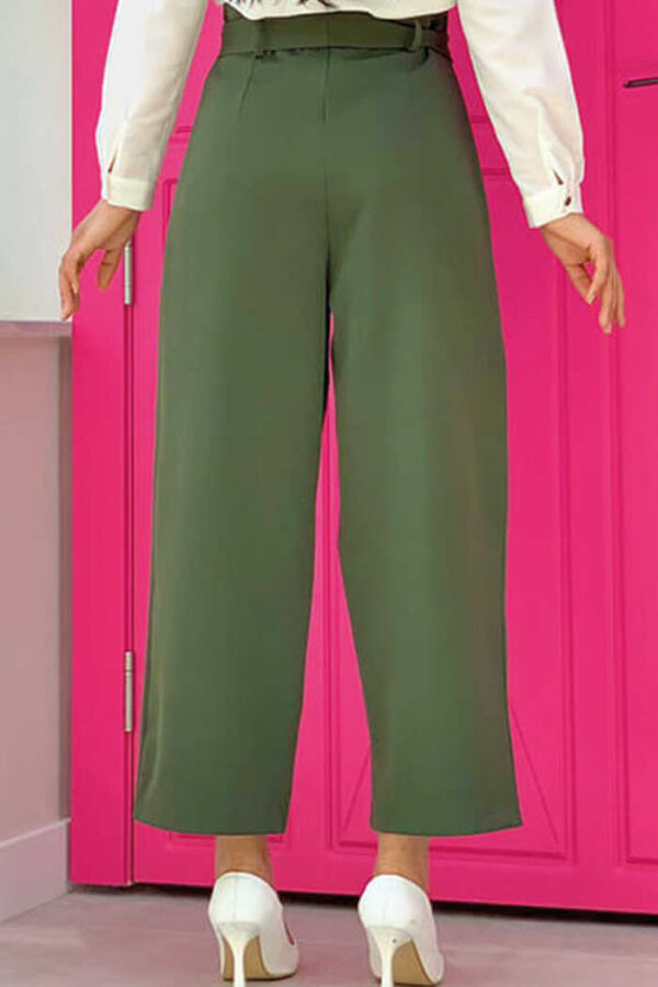 0174-1 Große Taillenhose Khaki - 2