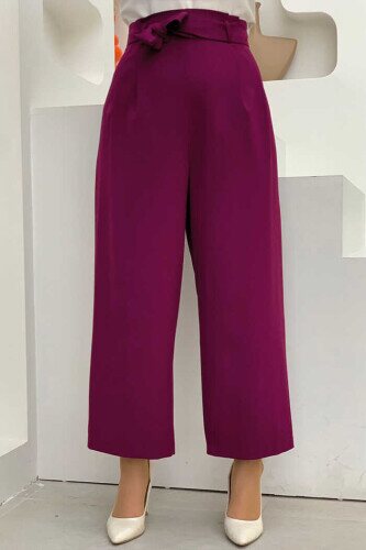 0174 Waist Tied Trousers Purple 