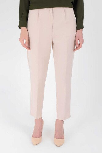 0201 Carrot Length Trousers Stone 