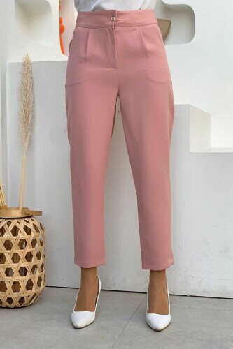 0201 Carrot Length Trousers Powder - 1