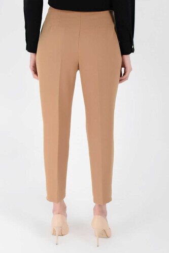 0201 Carrot Length Trousers Tan - 4