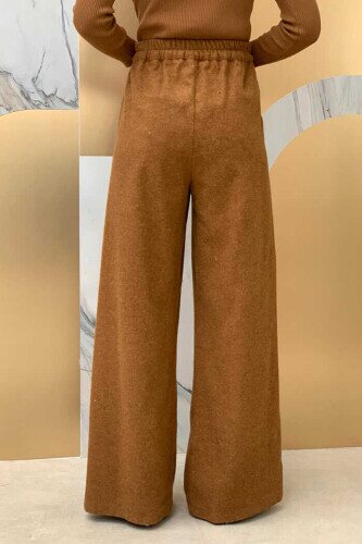 Zippered Pocket Detailed Cachet Trousers 0272 Tan - 3