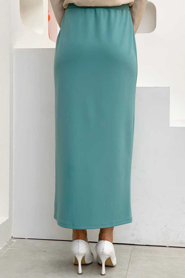 1074 Lycra Skirt Mint - 2