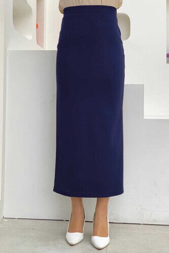 1074 Lycra Skirt Navy Blue 