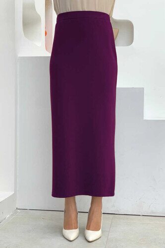 1074 Lycra Skirt Purple 