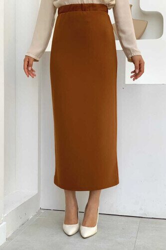 1074 Lycra Skirt Tan 