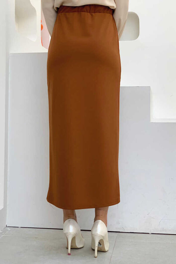 1074 Lycra Skirt Tan - 2