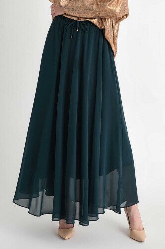 1141 Chiffon Skirt Emerald 