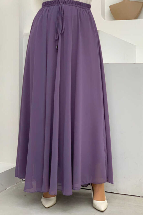 1141 Chiffon Skirt Lilac - 1