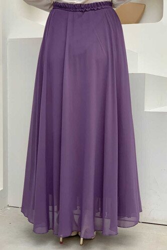 1141 Chiffon Skirt Lilac - 2