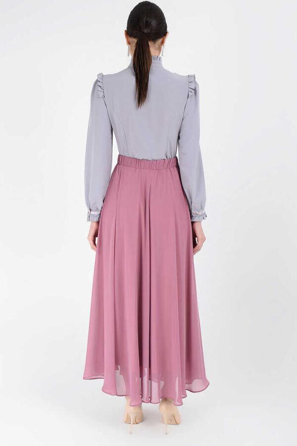 1141 Chiffon Skirt Powder - 4