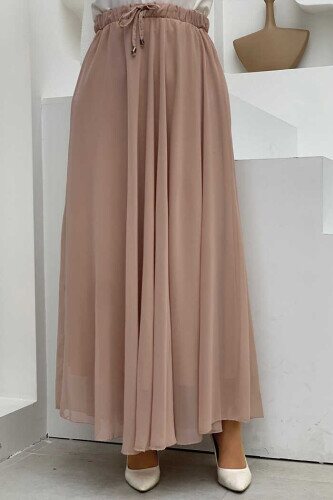 1141 Chiffon Skirt Stone 