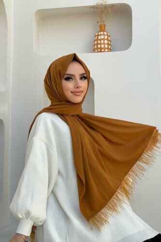 2019 Feather Shawl Tan 