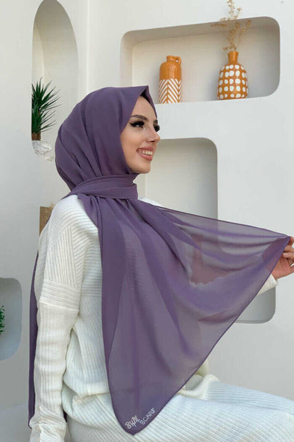 2019 Chiffon Shawl Lilac - 1