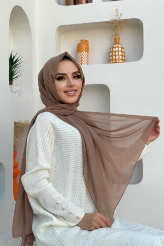 2019 Chiffon Shawl Mink 