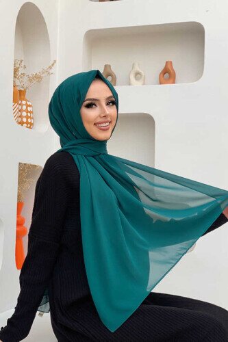 2019 Chiffon Shawl Emerald 