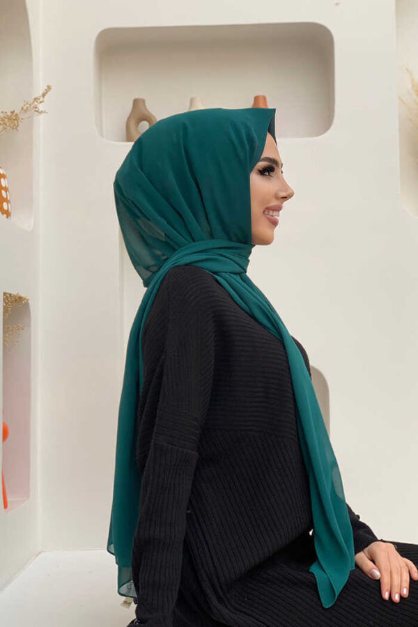 2019 Chiffon Shawl Emerald - 2