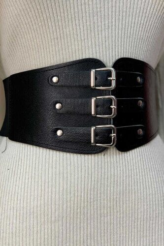 2019 Triple Buckle Belt Black - 1