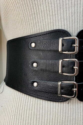 2019 Triple Buckle Belt Black - 2