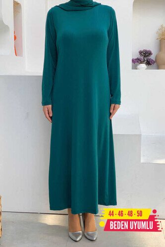 3202-1 Plus Size Sandy Dress Emerald 