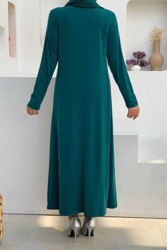 3202-1 Plus Size Sandy Dress Emerald - 2