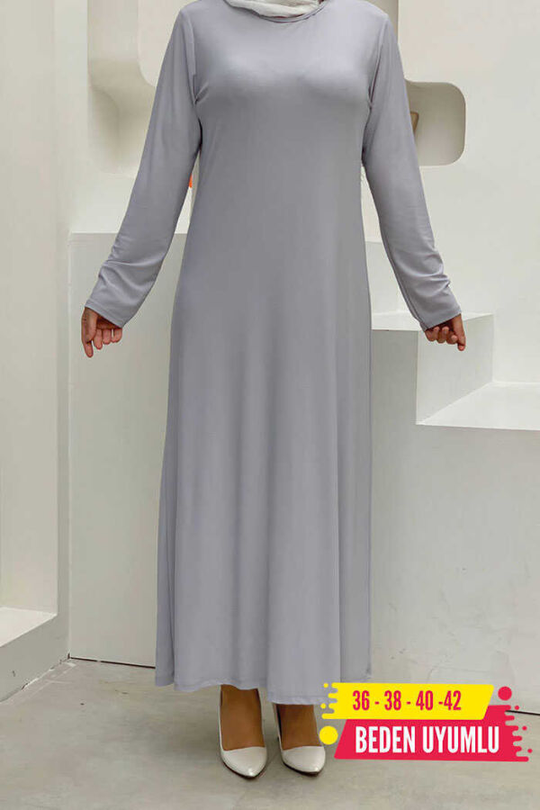 3202 Sandiges Kleid Grau - 1