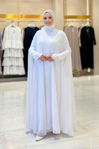 Elbise Abaya Takım 3921 Ekru 