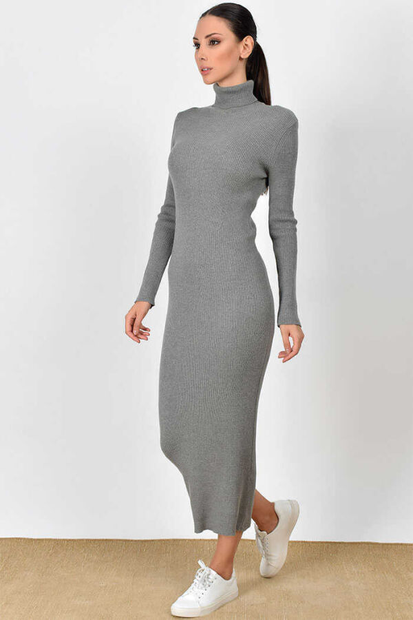 4100 Fisherman Corduroy Dress Gray - 1