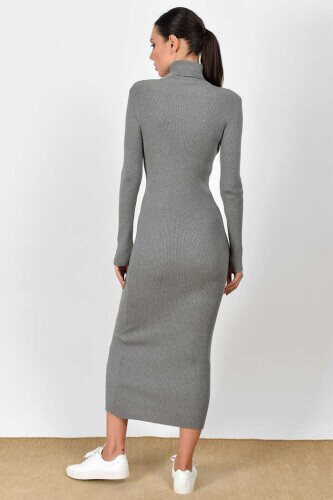 4100 Fisherman Corduroy Dress Gray - 3