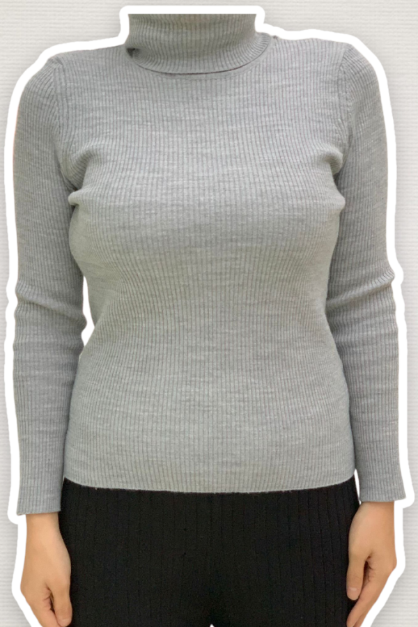 4138 Fischerpullover Grau - 1