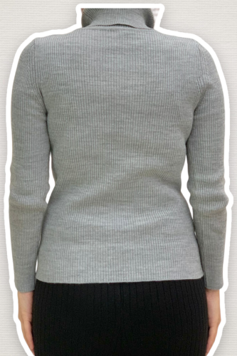 4138 Fisherman Sweater Gray - 2