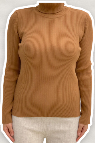 4138 Fisherman's Sweater Tan - 1