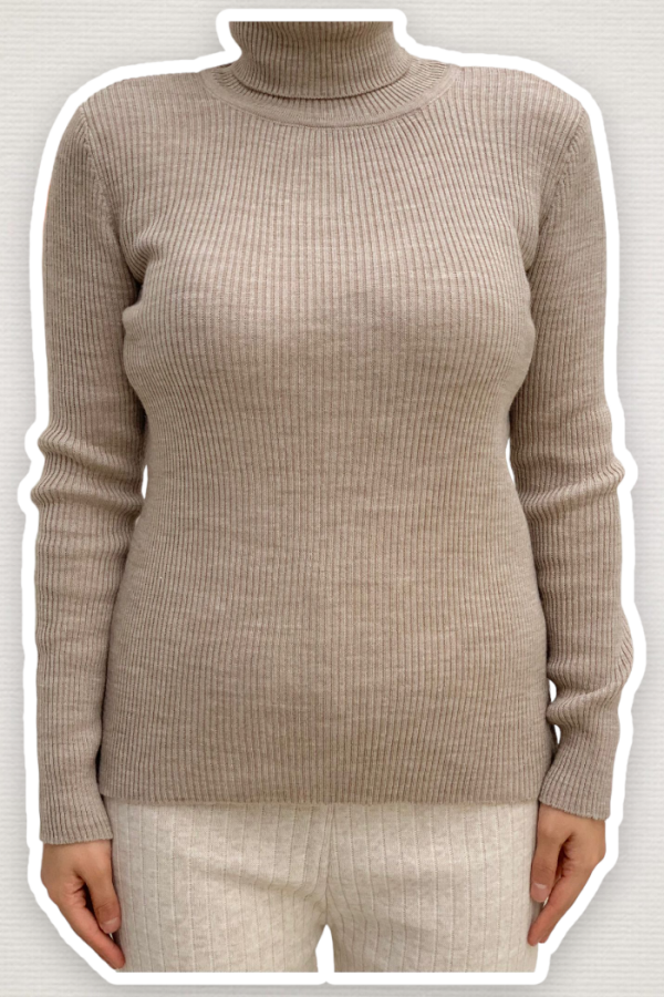 4138 Fischerpullover Nerz - 1