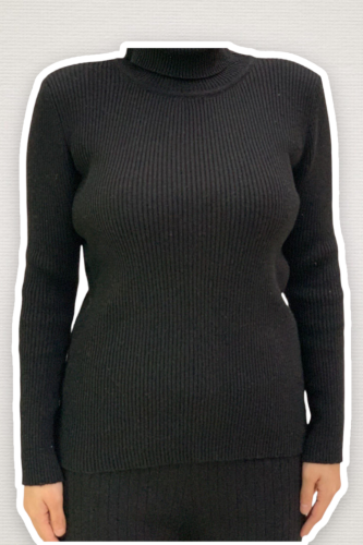 4138 Fischerpullover Schwarz - 1