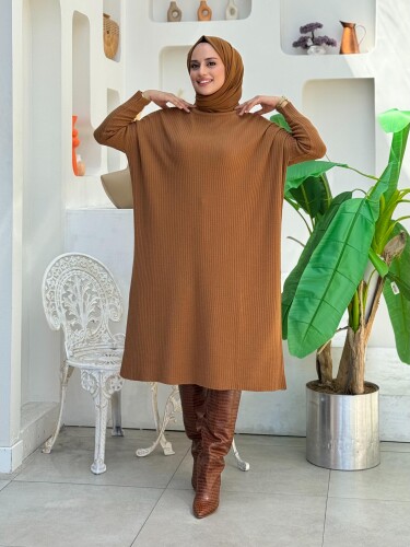 4261 Knitwear Tunic Tobacco 