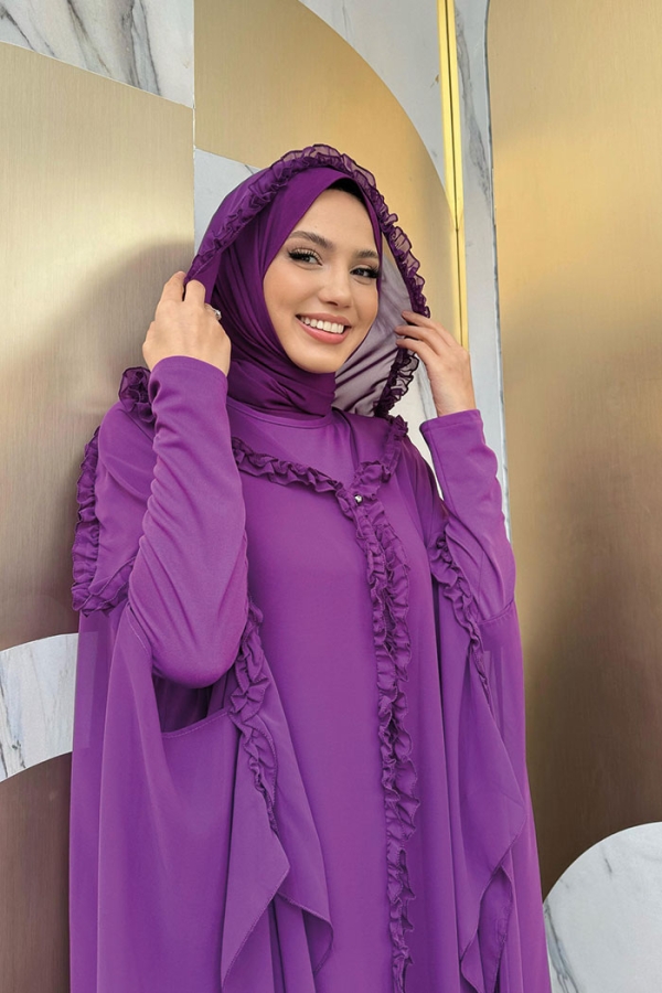 Abaya Ve Elbise Takım - 4